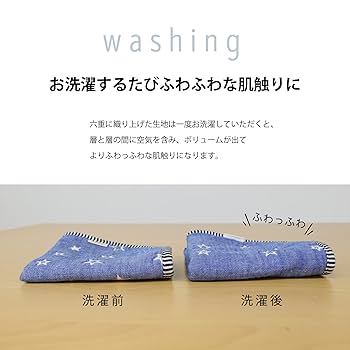 Amazon.co.jp: fuwara 6重織ガーゼハンカチ 柄 約27×29